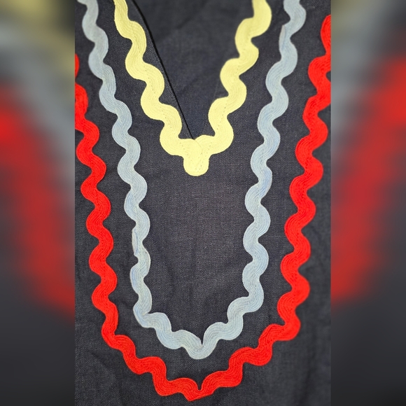 Sail to Sable Navy Ric Rac Dress - Picture 3 of 4